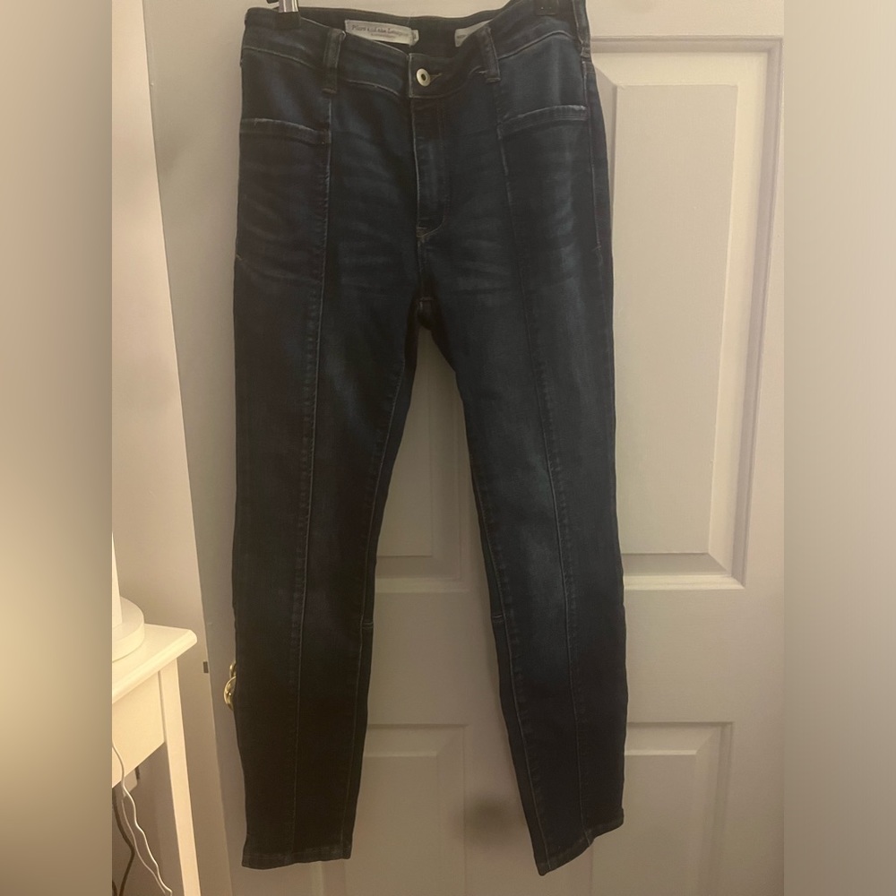 Pilcro and the Letter-press high rise denim leggings